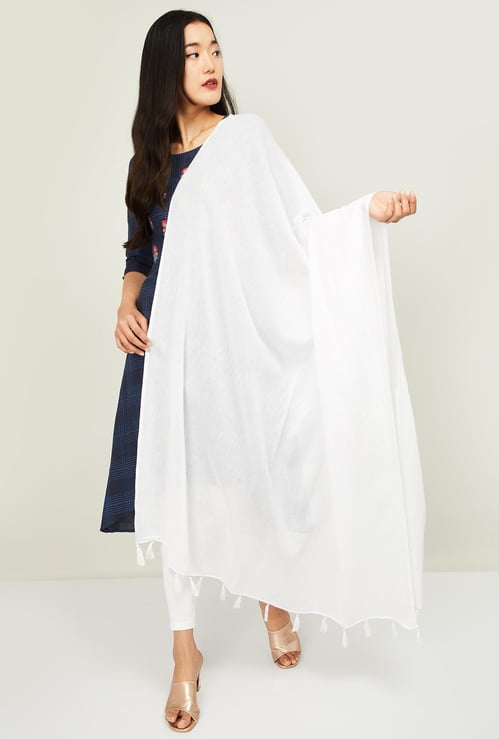 MELANGE Women Solid Dupatta