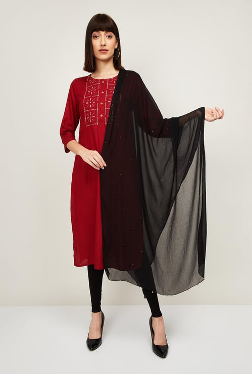 MELANGE Women Embellished Dupatta