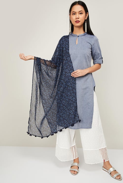 MELANGE Women Printed Tassel Detailed Dupatta