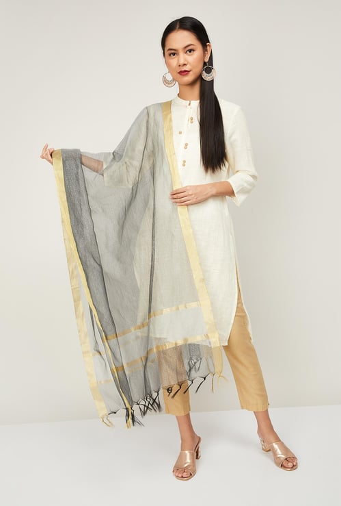 MELANGE Women Solid Dupatta