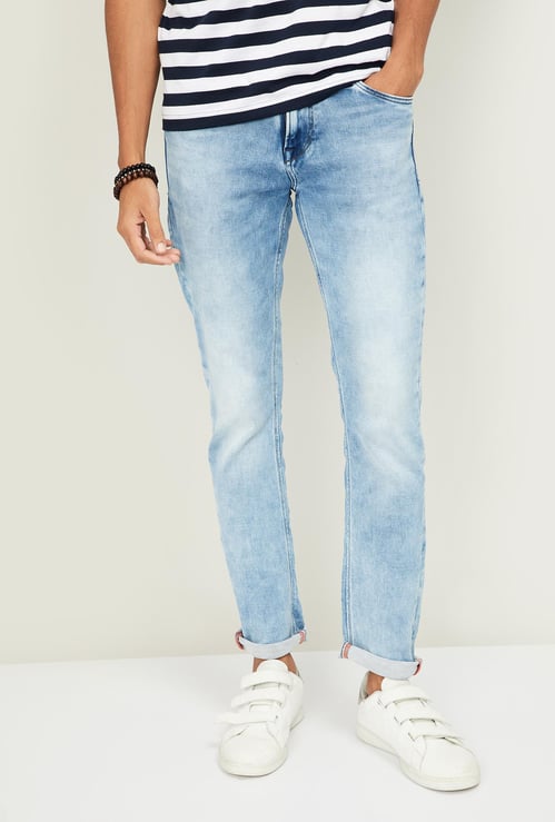 KILLER Men Stonewashed Skinny Fit Jeans