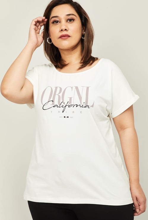 NEXUS Women Plus-Size Printed Short Sleeves T-shirt