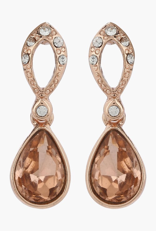 ESTELE Women Stone Embellished Drop Earrings