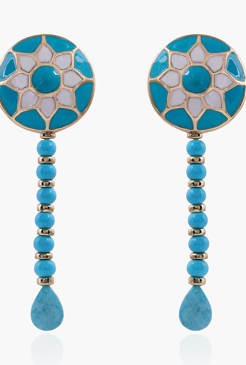 ESTELE Women Beaded Drop Earrings