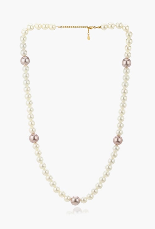 ESTELE Beaded Faux-Pearl Necklace