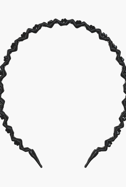 INVISIBOBBLE Hairhalo True Black Sparkle Adjustable Hair Band