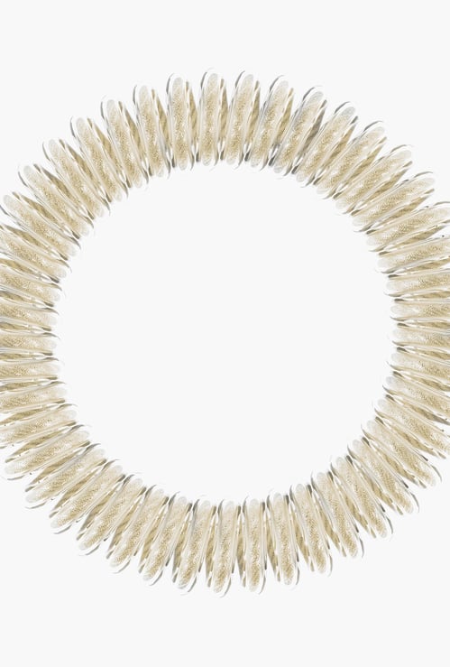 INVISIBOBBLE Women Solid Stay Gold Slim Coiled Hair Ring- Pack of 3