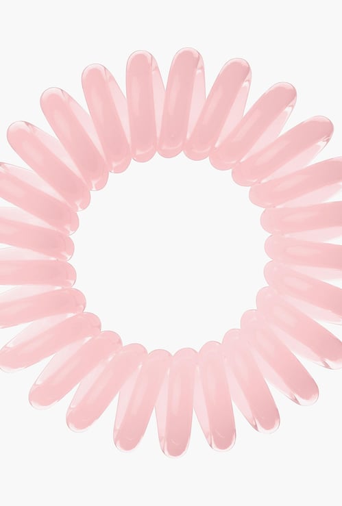 INVISIBOBBLE Women Solid Blush Hour Coiled Hair Ring- Pack of 3