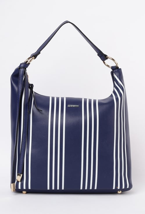 GINGER Women Striped Tote Bag