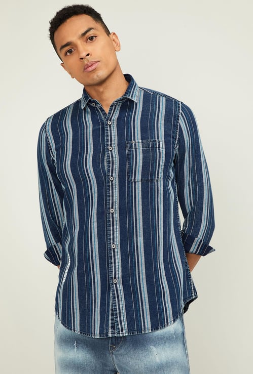 KILLER Men Striped Slim Fit Casual Shirt
