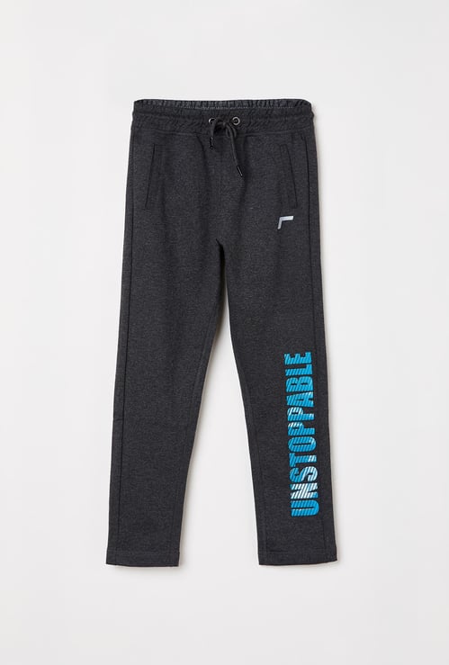 FAME ACTIVE Boys Printed Elasticated Track Pants