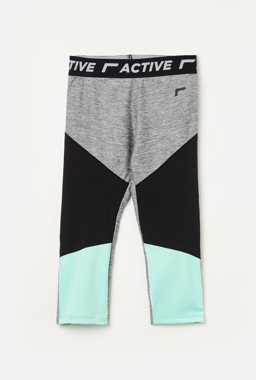 FAME ACTIVE Girls Colourblocked Capris