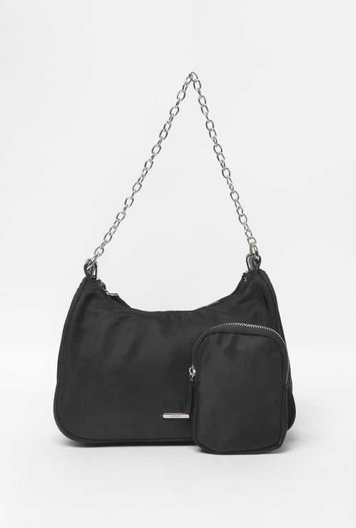 GINGER Women Solid Sling Bag with Pouch