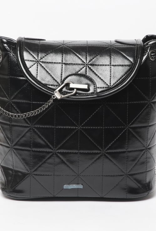 GINGER Women Textured Backpack