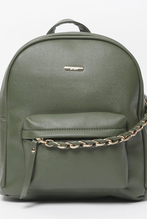 GINGER Women Textured Backpack