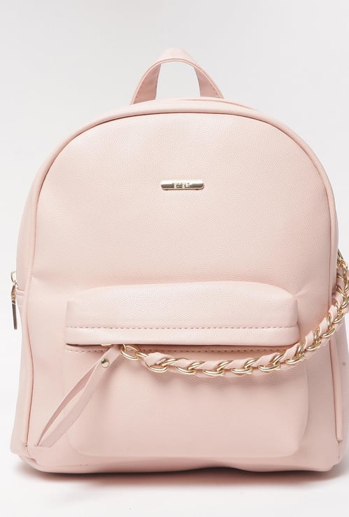 GINGER Women Textured Backpack