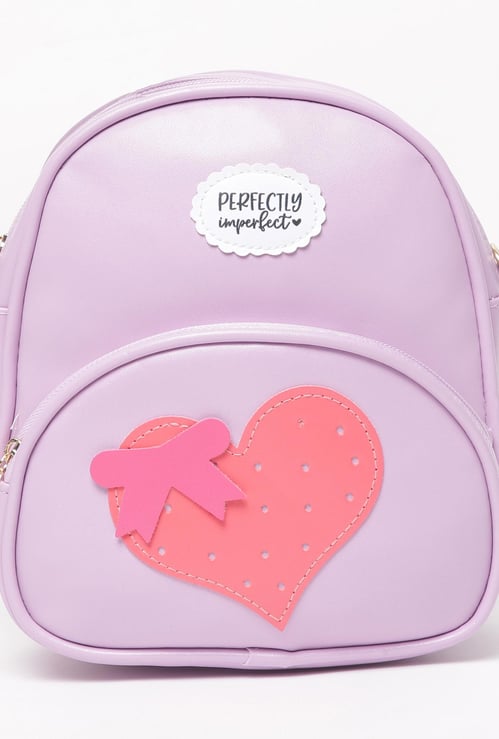 GINGER Girls Appliqued Backpack