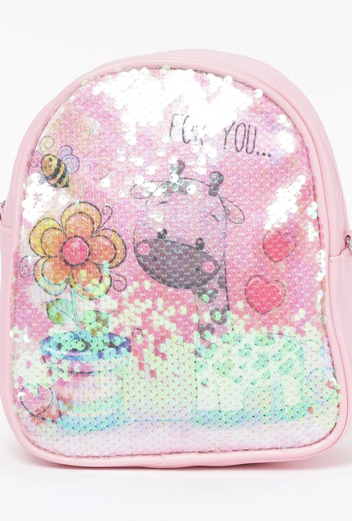 GINGER Girls Sequinned Sling Bag
