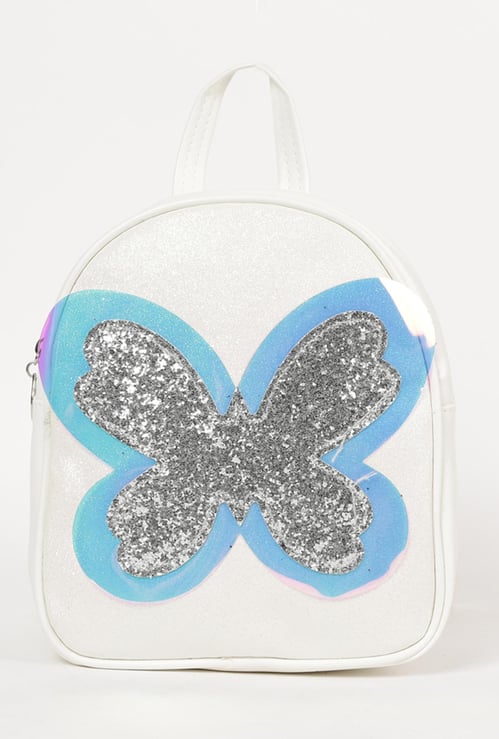 GINGER Girls Appliqued Zip-Closure Backpack