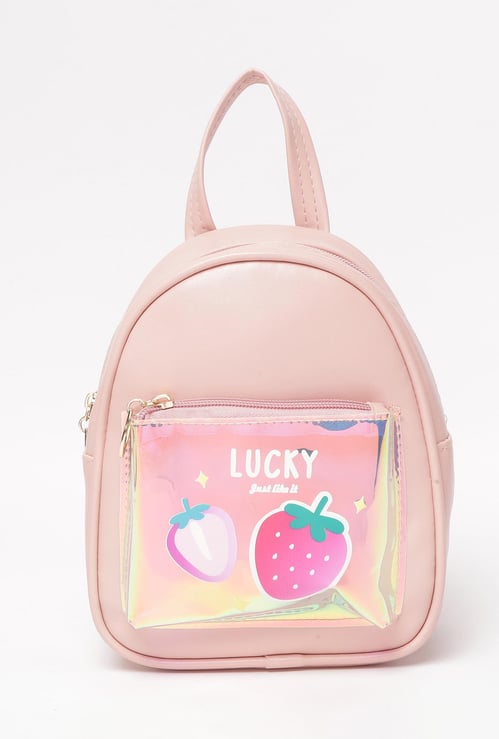 GINGER Girls Printed Backpack