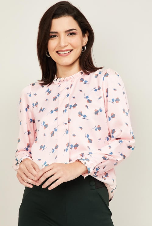 ALLEN SOLLY Women Printed Woven Shirt