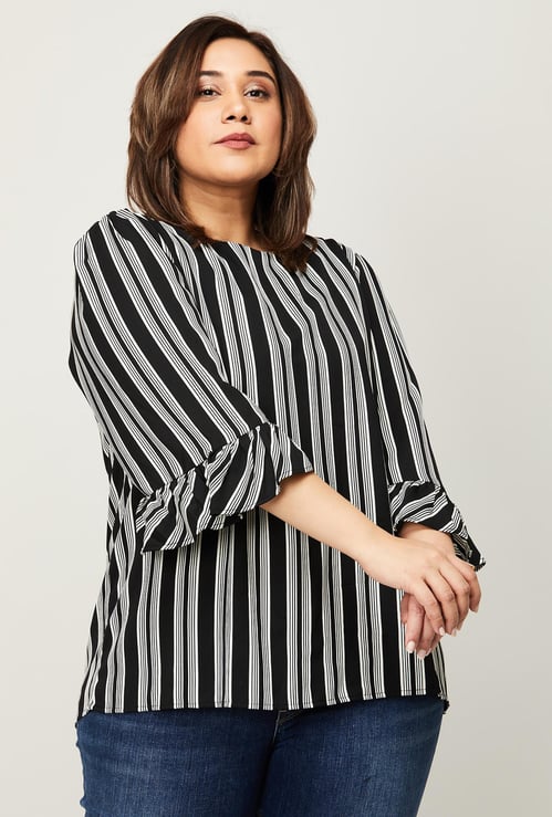 NEXUS Women Striped Plus-Size Top