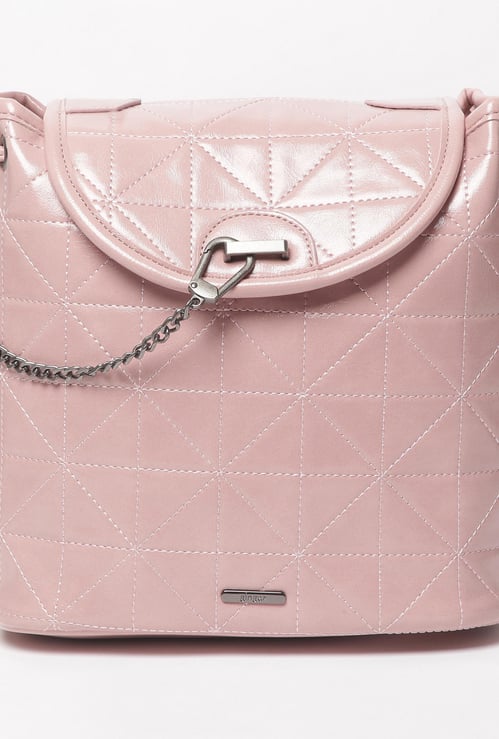 GINGER Women Textured Backpack