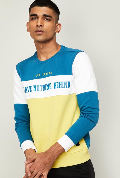 LEE COOPER Men Printed Full Sleeves Sweatshirt