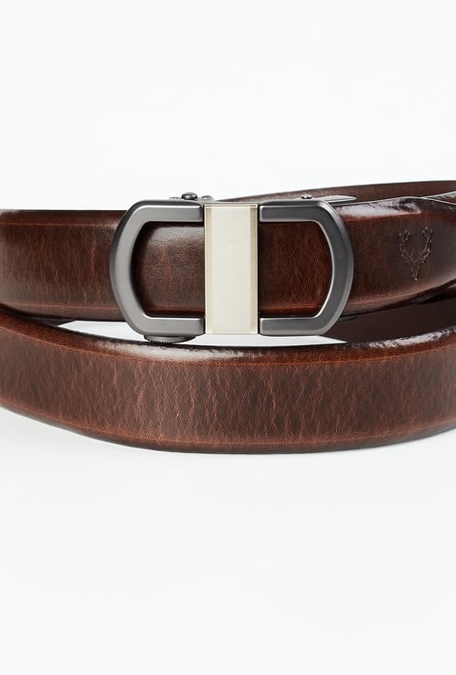 ALLEN SOLLY Men Textured Casual Belt