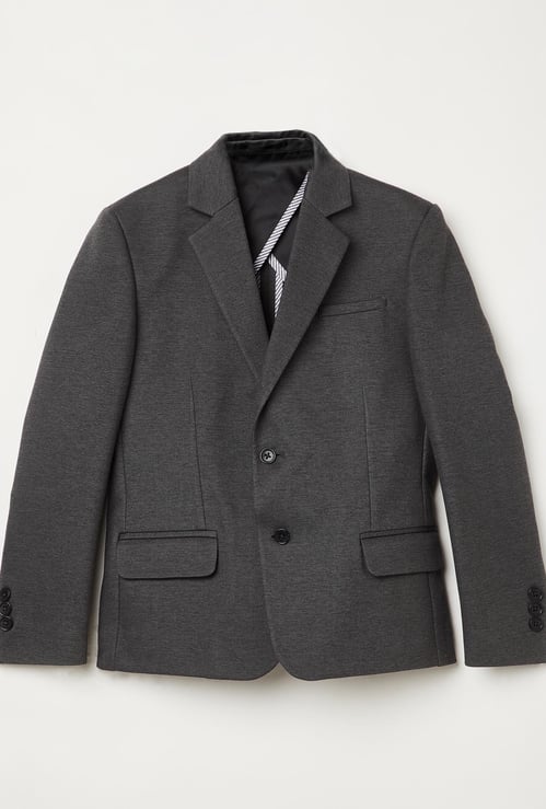 FAME FOREVER YOUNG Boys Solid Full Sleeves Blazer