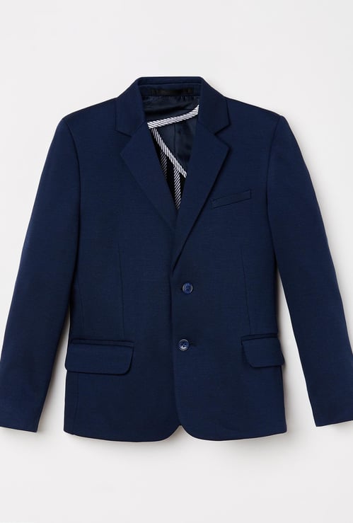FAME FOREVER KIDS Boys Solid Notch Lapel Blazer