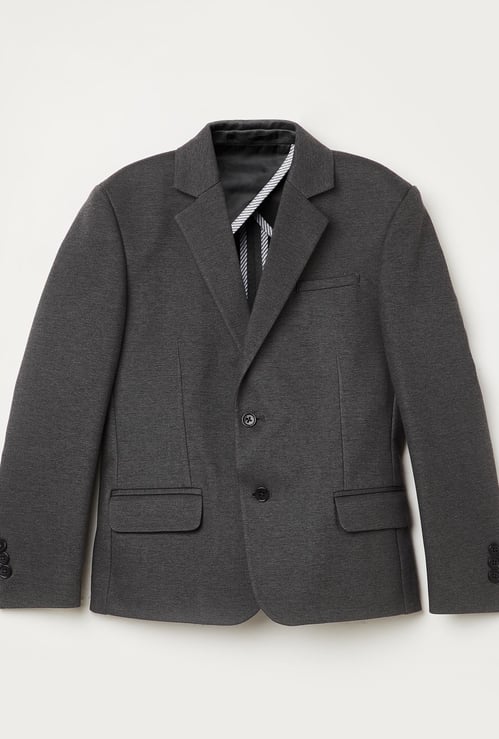 FAME FOREVER KIDS Boys Solid Single-Breasted Blazer