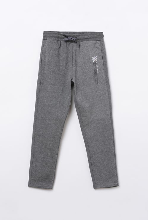 BOSSINI Boys Printed Elasticated Slim Fit Track Pants