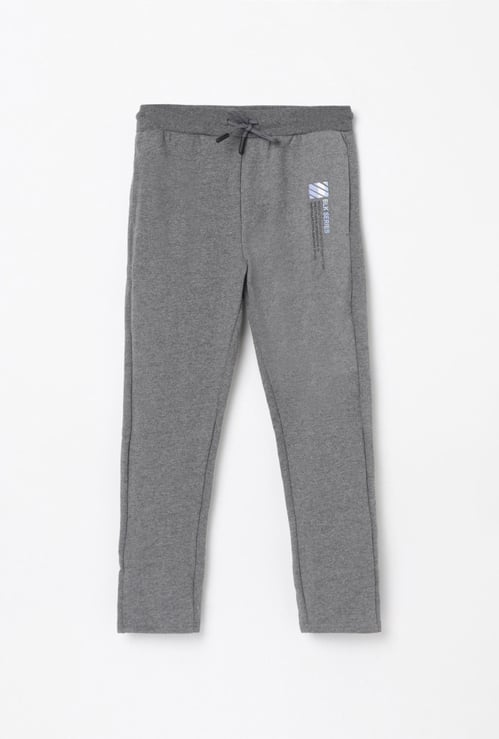 BOSSINI Boys Printed Slim Fit Knit Trousers