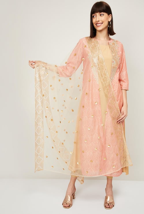 MELANGE Women Sequinned Dupatta