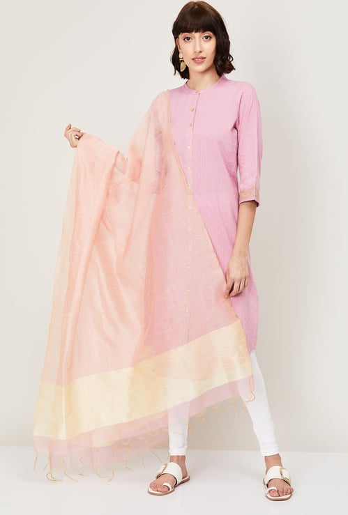 MELANGE Women Striped Dupatta