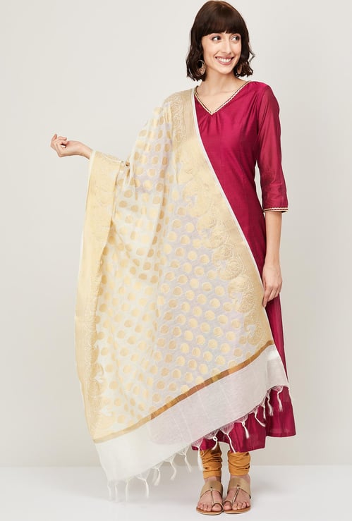 MELANGE Women Textured Dupatta