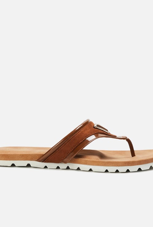 INC.5 Women Solid T-strap Flats