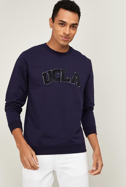 UCLA Men Embellished Crew Neck Sweatshirt