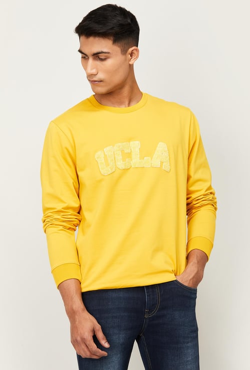 UCLA Men Applique Detail Full Sleeves Sweatshirt