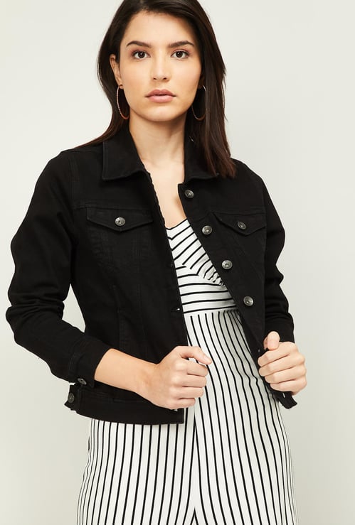 VERO MODA Women Solid Full Sleeves Denim Jacket