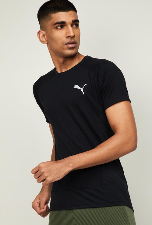 PUMA Men Solid Slim Fit T-shirt
