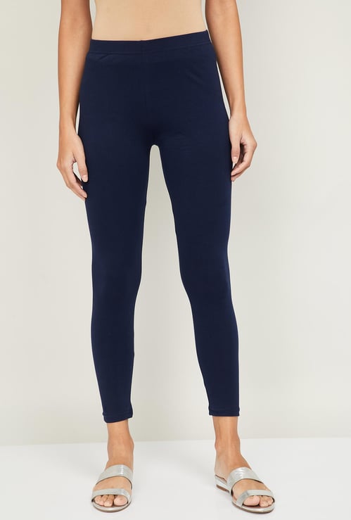 MELANGE Women Solid Ankle Length Leggings