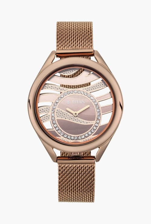 TITAN Women Embellished Analog Watch - 95130QM01