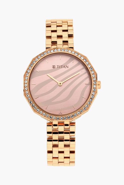 TITAN Women Embellished Analog Watch- 95132WM01