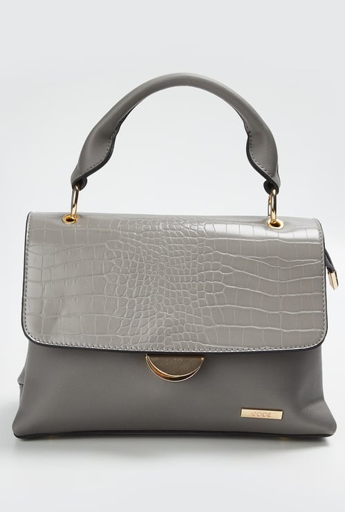 CODE Women Textured Satchel Bag