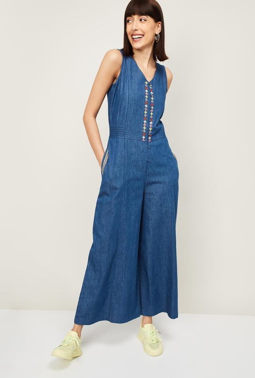 COLOUR ME Indie Denim Women Denim Jumpsuit
