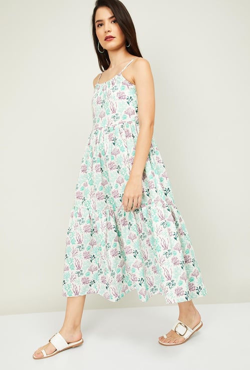 COLOUR ME Women Floral Printed A-Line Dress