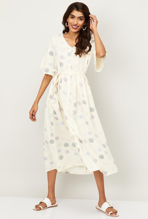 COLOUR ME Women Printed A-line Dress