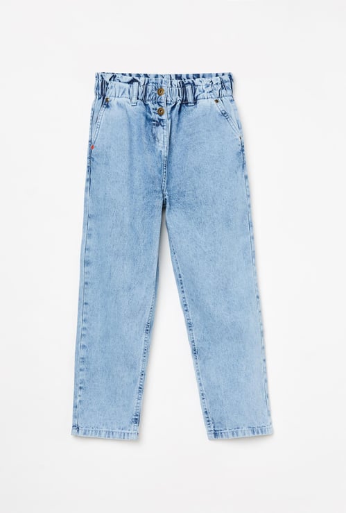 DENIMIZE Girls Stonewashed Skinny Fit Jeans